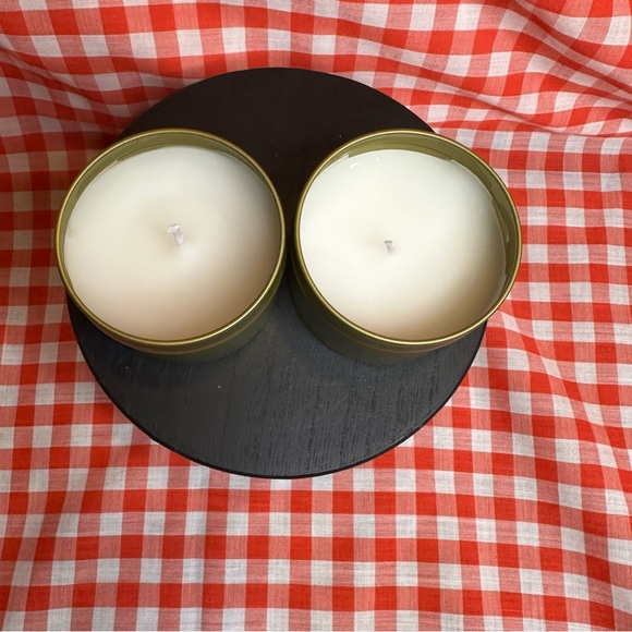 Handmade Golden Waffle And Chocolate Sweet Orange 4oz Beeswax Candles NEW - Picture 4 of 9